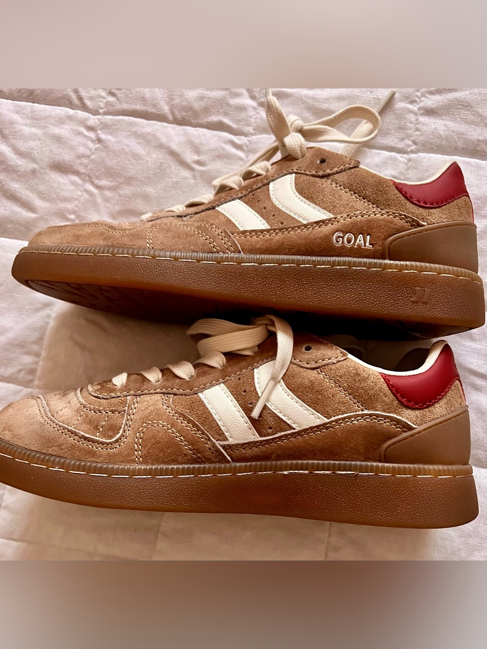 Coolway Goal Light Tan Retro Sneakers – Size 5 / Unisex EUR 36